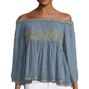 LOVE SAM Beaded Top